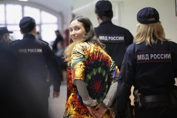 Russia seeks an 8-year prison term for an artist and musician who protested the war in Ukraine