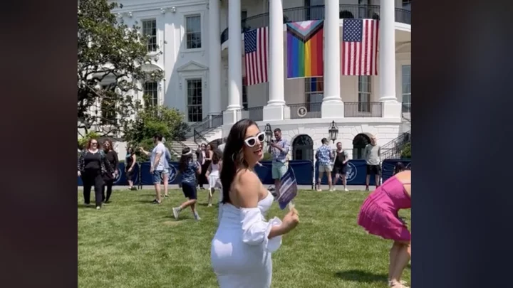 White House bans three guests after topless video at Pride party