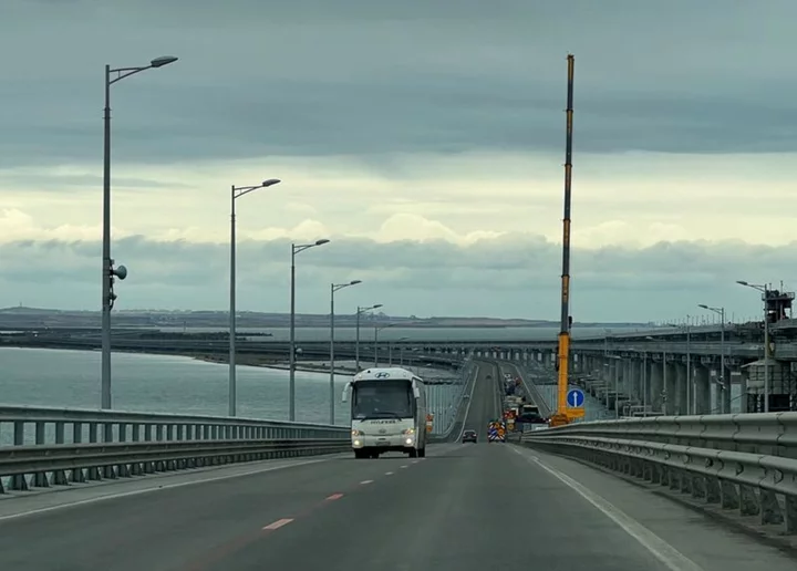 Crimean Bridge re-opens after 'exercises', Russian-backed official says