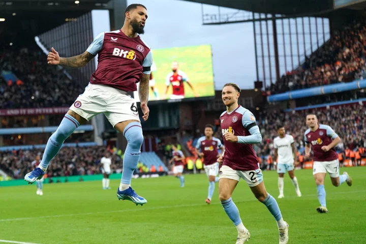 Douglas Luiz brace helps Aston Villa brush aside West Ham and move up to fifth